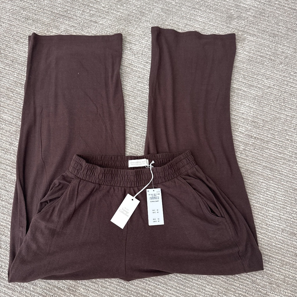 A&F brown cozy pants NEW